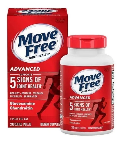Move Free Advanced  5 Acción  200 Tabletas.  Recubiertas