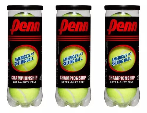 Pelotas De Tenis Penn Championship, 3 Tarros, 9 Pelotas