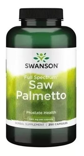 Swanson Saw Palmetto, Salud Prostática 540mg, 250 Cáps. 