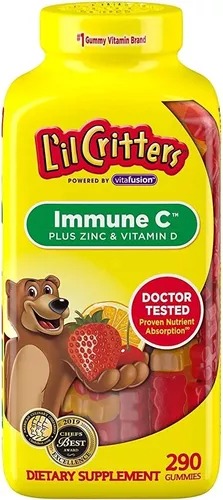 Vitamina D L'il Critter Gomitas. Multi Vitamina Con Plus Zinc