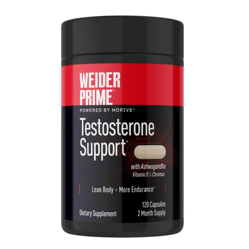 Weider Prime Soporte de Testosterona, 120 Cápsulas