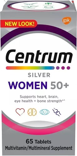 [PAA160515] Centrum Silver Women 50+ Multivitamin Supplement 65 Tabletas. 