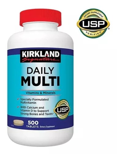 [416076] Kirkland Multivitamínico Y Minerales Calcio Y D , 500 Un  