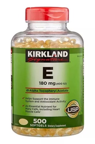 [98211] Kirkland Vitamina E 180mg (400iu), 500 Cáps.  Blandas