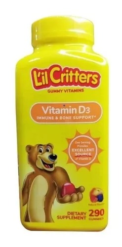[1668278] L'il Critters Multivitamin D3,  290 Gomitas.